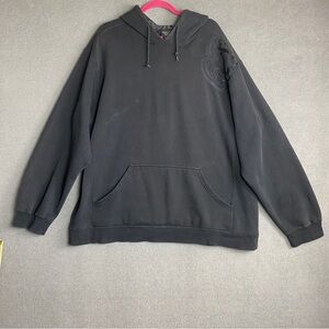 Harley Davidson skull print hoodie biker grunge size 2XL